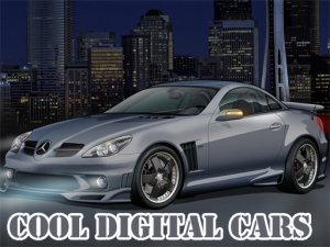 Cool Digital Cars Slide Puzzle Game