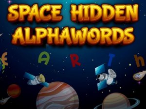 Space Hidden Alphawords Puzzle Game