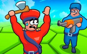 Tile Hex World Red vs Blue - Online Strategy Game